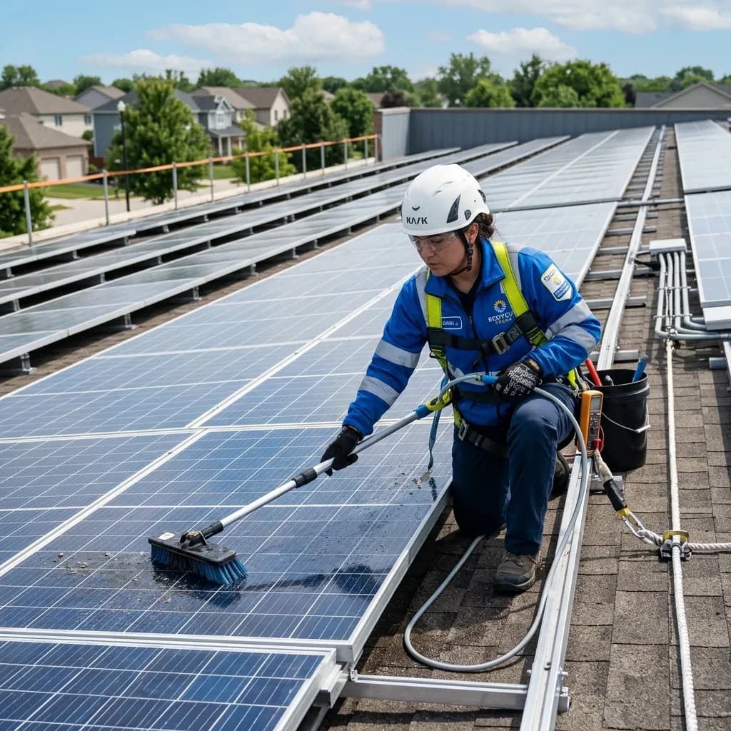 Solar Panel Cleaning & Maintenance